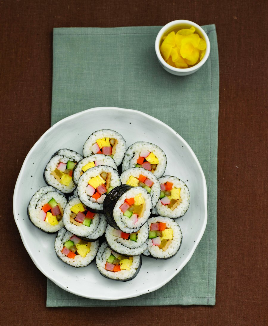 Gimbap: Koreanische Reisrollen zum Mitnehmen