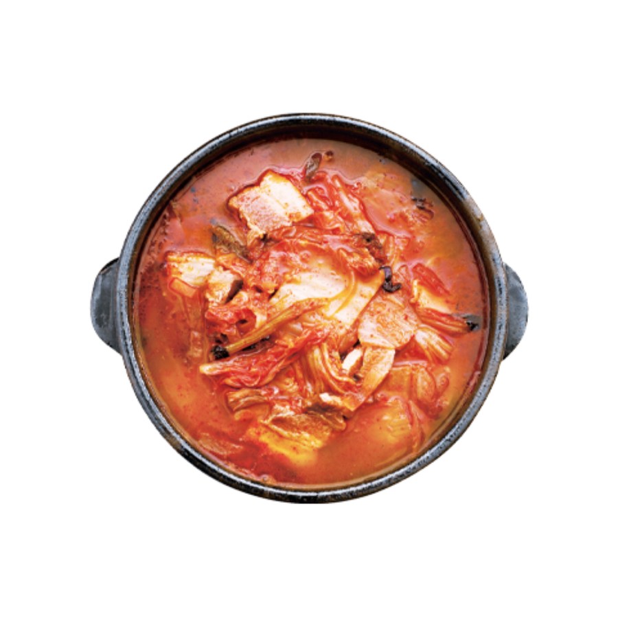 Kimchi-Jjigae: Scharfer Kimchi-Eintopf mit Schweinebauch